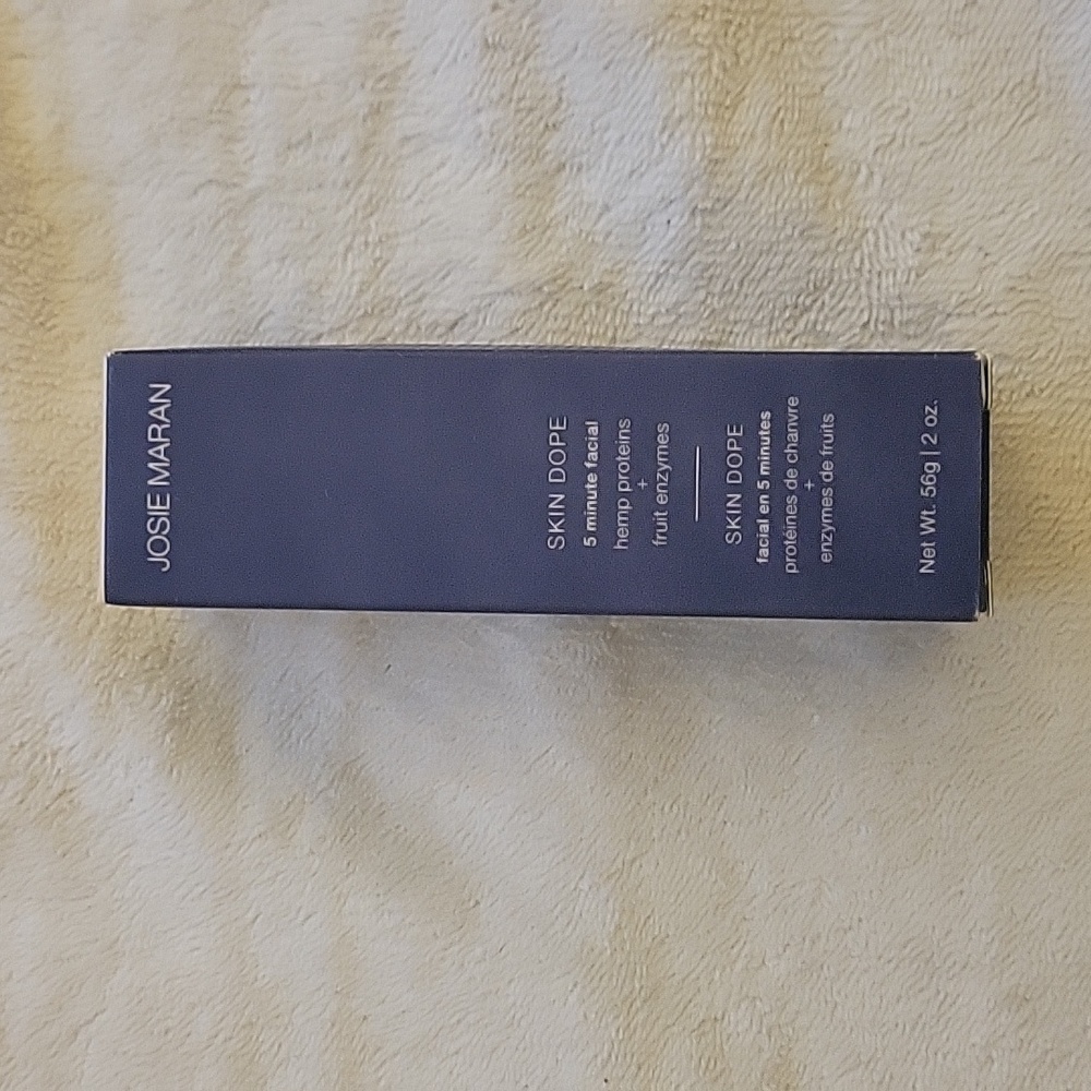 Josie Maran Skin Dope Unscented 5 Minute Facial HempProteins + Fruit Enzymes 2oz